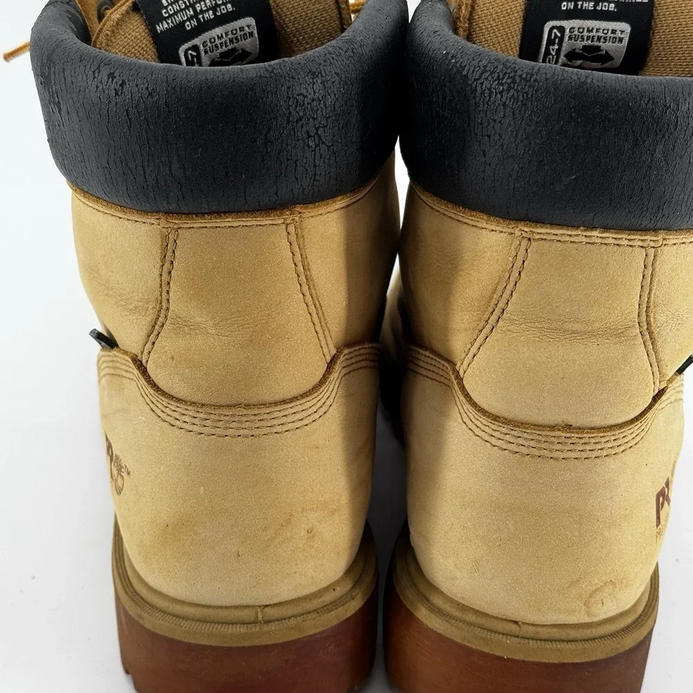 Timberland Pro Boots Men' Size 13 M Direct Attach Soft Toe Work Wheat Waterproof